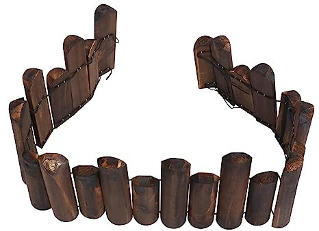 BESPORTBLE Außendekorationen Holzzaun ationen Outdoor- Zauneinfassung Aus Holz Holzgitter Kleiner Zaunrand Holzpfahl Lattenzaunplatten Hofzaun Hölzern Gartenbedarf Eisendraht