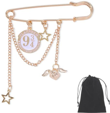 KSJEHW Harry Ansteck-Button, Neundreiviertel-Abzeichen, Hogwarts Crest, Stecknadel für Baby Kind Mädchen Junge, Geschenk für Harry-Fans