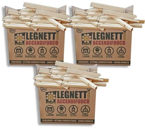 Legnetti accendifuoco da ardere 27/30 kg pronto uso - a rapida accensione - in offerta - in legno di abete faggio pino mogano larice
