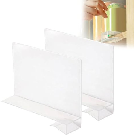 GAESHOW Regalteiler aus Acryl, Transparent Trenner Aufbewahrung, 2 Stück Kleiderschrank Trenner, Regaltrenner für Kleiderschränke, Schränke, Schlafzimmer, Geschäft, Ohne Bohren