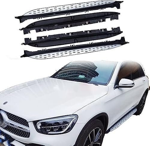 2 Stück Auto Trittbretter Seitenschweller für Benz GLC Coupe C253 2016-2022, Kratzfest Auto Seitenfender Rock Splitter Seitenrock Splitter, Extern Zubehör