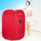 Willonin Sauna à vapeur, Tente de Spa Sauna,Sauna domestique pratique avec chaise pliante, 1000W, 2L steamer, 80 * 80 * 135cm (Rouge)