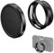NEEWER Round Lens Hood for X100V/X100VI, Prevents Flare & Reflection, Not Compatible with Traditional Round Filters, Black, CA086