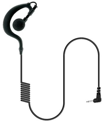 G Shape Listen Receive Only Earpiece for Kenwood Radio, 3.5mm Jack