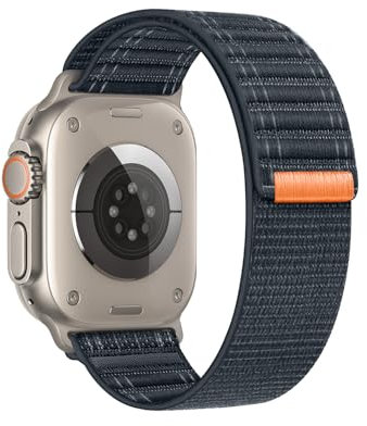 SimpleThings Sport Loop Nylon Armband für Apple Watch Armband 49mm 46mm 45mm 44mm 42mm 41mm 40mm 38mm, Verstellbares Soft Sportarmband Kompatibel mit iWatch Ultra2/1 SE 10 9 8 7 6 5 4 3 2 1