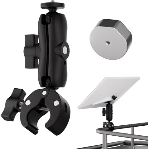 2024 Starlink Mini Mount, Car RV Pole Clamp Mount Old Pipe Adapter ONLY | Starlink Mini Adjustable Pipe Mounting Kit for Car RV Ladder Boat Yacht Balcony Railing