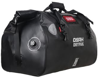 Greanthour wasserdichte Motorradtasche Gepäckrolle Motorrad Hecktasche Satteltasche großer Stauraum geeignet für Motorrad Radfahren Camping Wassersport-Grau 40L