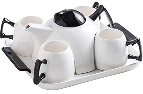 Service à Thé Service A The 6 Pièces Tasses À Café En Porcelaine Tasses À Thé Et Soucoupes Ensemble Service À Thé En Porcelaine Blanche Tasses À Café Ensemble De 4 Ensemble De Tasses À Thé Service Jap