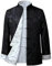 BoShiNuo Style chinois Dragon Year Shirt Kung Fu Manteaux Tang Costume Veste traditionnelle chinoise Vêtements Vestes Hanfu Hommes, Noir Gris 9, L