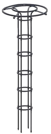 Torre de enrejado de jardín de metal para plantas trepadoras, marco vertical de soporte de flores, 210 cm de altura