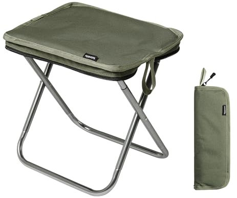 Naturehike Tabouret pliable, portable, ultra léger, en alliage d'aluminium, avec coussin en éponge épaisse, imperméable et résistant à l'usure, pour le camping, la pêche, le jardin et le rangement