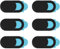 YXL 6Pcs Webcam Covers Slider, Ultra Thin Design Laptop Camera Cover Slider, Webcam Cover for Laptops Tablets PC Macbook Ipad Smartphone