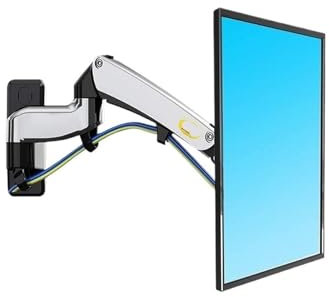F300 F450 F500 Full Motion Monitor Arm Wall Mount TV Bracket with Adjustable Gas Spring for 24-60 LED LCD Monitors(F500 for 50-60in TV)