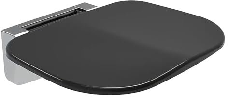 Siège De Douche Rabattable,Chaise De Douche Murale Pliable,Capacité De Charge Jusqu'à 150 Kg,pour Personnes Âgées,Aux Femmes Enceintes Et Aux Personnes à Mobilité Réduite(Black)