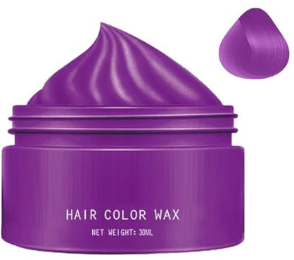 Tinte De Púrpura Cabello Temporal - 45 G Ceraa Para Teñir El Cabello | Tinte Para El Melena | Ceraa De Color Para El Pelo | Wax Para Peinar El Pelo| Colorante En Crema Para Peinado Instantáne