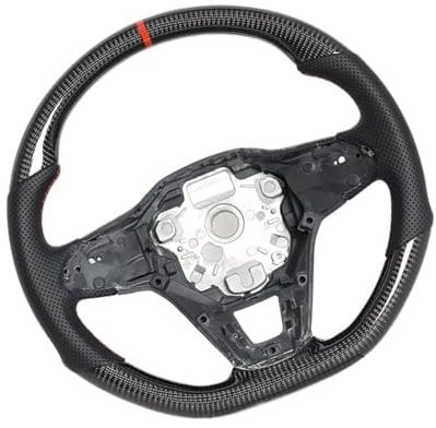 GYTTAK Sportlenkräder Kompatibel Mit VW Für Golf 8 Für GTI MK8 R Für Scirocco Für GTS R 2020 2021 2022 2023 2024 Carbonfaser-Lenkrad, Individuelles Rennrad
