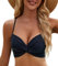 Adigaber Women's Bikini Tops Push up Padded Swimwear Bow Tie Back Beach Bathing Suits Black