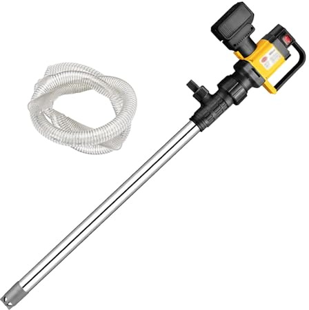 Cordless Oil Transfer Pump, Electric Oil Barrel Pump, High 7M Lift & 10~130L/min Flow, 3-Speed Adjustable, Self Priming with Hose for Efficient Diesel Transfer,RPPpipe