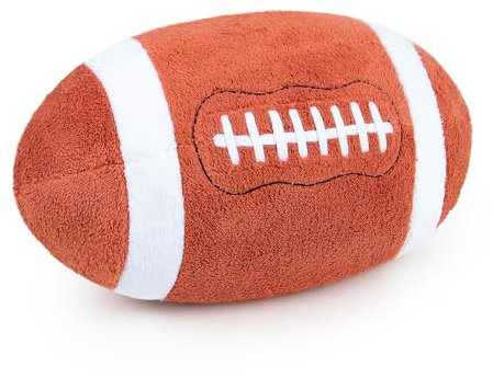 Yesay American Football Kissen, Weicher Stoffball 28cm zum Werfen, Kuscheln & Dekorieren, Perfekt für Weihnachten & Geburtstag (Braun)