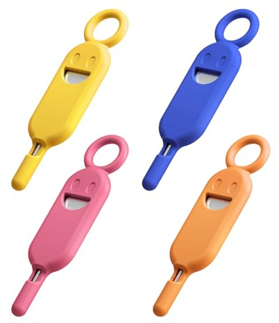 4 st silikonkort pickup nålhemory-skal, anti-förlust-kort, pickup-nål, bärbara kort pickup-nål, SIM-korttillbehör.