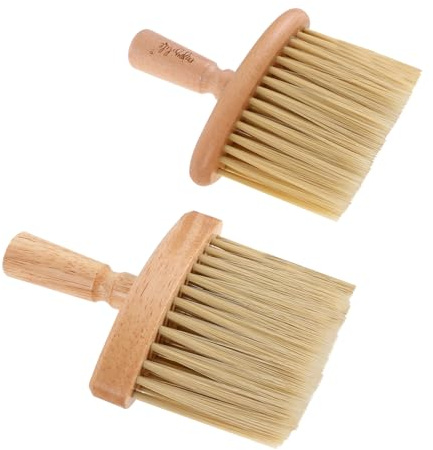 HAMPPLIES 2pcs Wood Handle Keyboard Dust Brush Set Gap Scrubbing Tool for Precision Cleaning of Electronics Home Office Surfaces Multi Functional Duster for Piano Desk Furniture