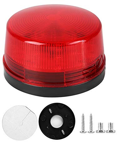 Klanata Stroboskop-Alarm, Blinklicht, Sirene, 15 LEDs, Notsignal, hohe Helligkeit, Warnleuchten für Verkehrssperren für Notfallszenarien, Sicherheitspersonal (12V LED -Blitz)