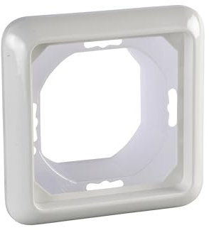 Elso 224144 Rahmen 1fach Fashion IP44 reinweiss Abdeckrahmen