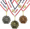 All Quality Medaillen für den 1., 2., 3. Platz, Ten Star Award, 3-teiliges Set (Gold, Silber, Bronze) inklusive Nackenband (1 Stück)