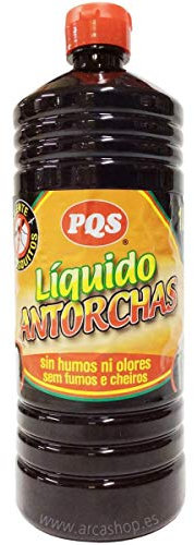 PQS - Líquido de Antorchas Antimosquitos 1 L – Combustible Transparente y Neutro - Con Repelente Incorporado para Antorchas, Candiles y Lámparas Decorativas a Petróleo