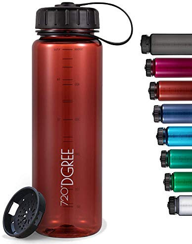 720°DGREE Trinkflasche “simplBottle“ - 500ml - Deine Auslaufsichere Wasserflasche - Die Sportflasche für Sport, Gym, Fitness, Fahrrad, Kinder, Schule & Büro - BPA-Frei