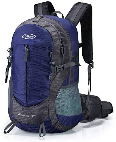 G4Free 35L Wasserdichter Wanderrucksack mit Regenschutz Outdoor Rucksack Trekking Daypacks für Camping Wandern und Klettern