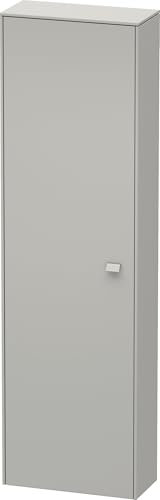Duravit Brioso Hochschrank 177,052,0x24,0 cm, 1 Tür, Anschlag Links, 1 Holzfachboden, 3 Glasfachböden, Farbe (Front/Korpus): Betongrau Matt Dekor, Griff Betongrau Matt - BR1321L0707