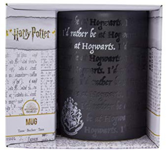 Paladone Harry Potter Coffee Mug, I'd Rather Be at Hogwarts Mug, 325ml