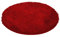 Runder Dicker Teppich, Chenille Badezimmerteppichmatte rutschfeste saugfähige Badematte Weiche Mikrofasertürmatte Bodenmatte Für Schlafzimmer Badezimmer Rotwein Durchmesser 140 cm (55 Zoll)