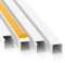 Kabelkanal Selbstklebend Pro mit Schaumklebeband, Kabelschacht 10m 40x40mm - 5x2m, White - Weiß