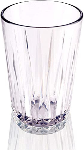 APS 10503 - Bicchiere in plastica Tritan di alta qualità con 0,2 litri, senza BPA, impilabile, infrangibile, riutilizzabile e lavabile in lavastoviglie, 200 ml, trasparente