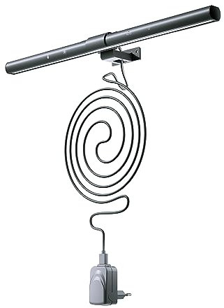 Northpoint LED USB Monitorleuchte 3 in 1 Lightbar Leselicht Tischlampe Bildschirmbeleuchtung Mit Dimmfunktion Touch-Steuerung Timerfunktion Temperaturwechsel (Grau)