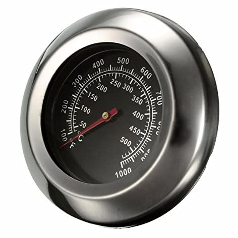 Lioaeust BBQ Grill Termometro 50-500 ℃ BBQ Grill Affumicatore Temperatura Barbecue Gauge Termometro in Acciaio BBQ Temp Gauge