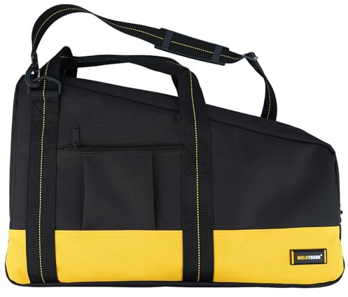 MELOTOUGH Heavy Duty Framing Nail Gun Tool Bag with Extra Storage Pockets Shoulder Strap Fits Hitachi NR83A, Yellow Framing Nail Gun Bag