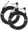 Adoerpai Confezione da 2 cavi per chitarra da 1/4 di pollice con jack TS dritto da 6,33 mm Spinotto maschio-maschio da angolo retto a diritto (5 M - 2 Pack)
