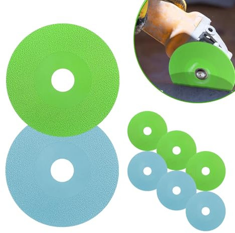 6Pcs Glass Cutting Disc for Angle Grinder, 100x20mm New Bottle Cutter, Rock Slab Grinding Discs Cutter for Tile Granite Porcelain