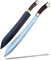 Parang Machete – 45,7 cm lange Klinge, handgeschmiedete große Dschungel-Machete mit vollem Tang, langlebiger 5160 Stahl, gehärtet, geschärft für hohe Beanspruchung – inklusive Holzscheide