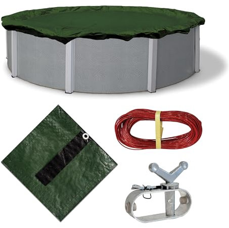 Blue Wave Silver 12-Year 18-ft Round Above Ground Pool Winter Cover
