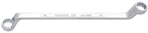 Unior Double Ring Spanner, deep Offset; 19 x 22, 1 Piece, 180/1