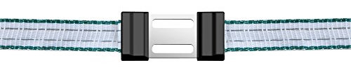 Kerbl 442001/056 Litzclip Bandverbinder für 20mm Bänder, Edelstahl, 5 Stück