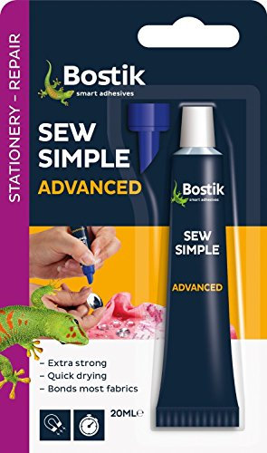 6 x 20ml Bostik Sew So Simple Fabric Adhesive Glue 20ml 806702 new no more sewing!