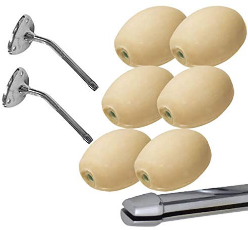 Lot 6 savons lait d'amande rotatifs écoliers à clip + 2 porte-savons à clip