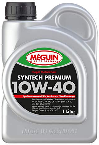 Meguin Megol Syntech Premium SAE 10W-40 | 1 L | mineralisches Motoröl | Art.-Nr.: 4339