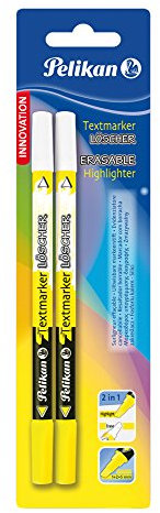 Pelikan Textmarker-Löscher und Textmarker, 2 in 1 Produkt, 2 Stück