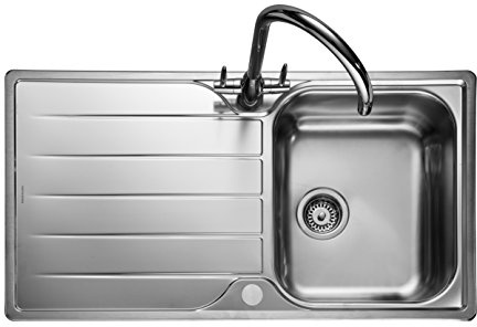 Rangemaster Michigan Countersunk – Sink Sink, Rectangular, Stainless Steel, Stainless Steel, 1 Breast, Rectangular)